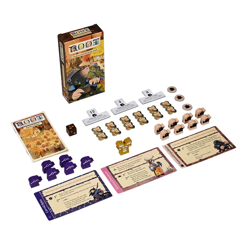 Krabička a komponenty Pomocníků Podzemní říše